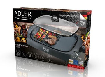 Электрический гриль-барбекю Adler AD 6610 3000Вт