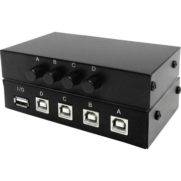 Переключатель Renkforce USB 2.0, 4 порта