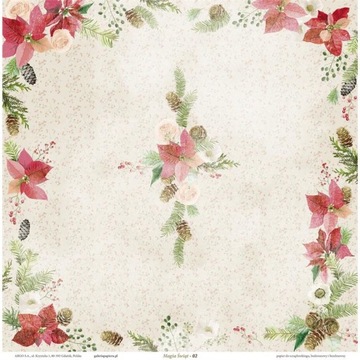 Бумага для скрапбукинга «Магия Рождества» 30,5х30,5см 200г 8 листов