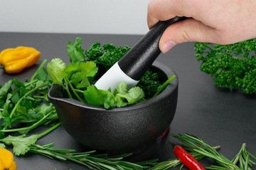 Ступка и пестик, фарфор, диаметр 11,5 см