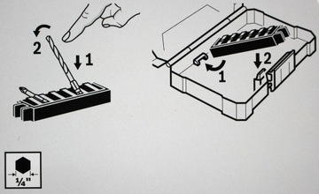 Набор BOSCH из 35 ударных бит и универсальных сверл Multiconstr.