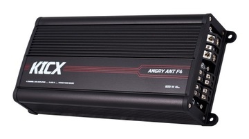 KICX ANGRY ANT F4 Mały WZMACNIACZ 4 Kanałowy 4x200/300W 2x600W RMS Hi-Input