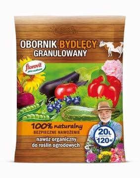 Obornik Bydlęcy granulowany 20 L, bio nawóz