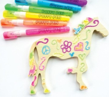 Маркеры с 3D эффектом 6 цветов Ooly MagicPuffy Growing Decoration