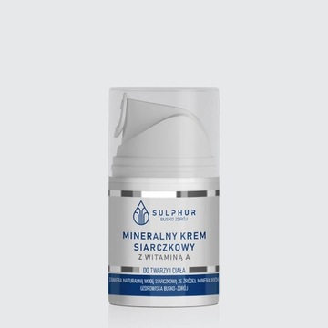 SULPHUR MINERALNY KREM SIARCZKOWY Z WITAMINĄ A 50ml