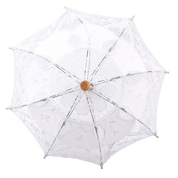 Wedding Lace Umbrella Parasol Party White Small