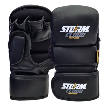 StormCloud Rękawice MMA Sparingowe 7oz Rookie Czarne/Białe XL