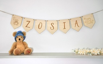 ДЕРЕВЯННАЯ ГИРЛЯНДИЯ БУКВЫ ВАША ИНСТРАЦИЯ, ИМЯ КРЕЩЕНИЯ