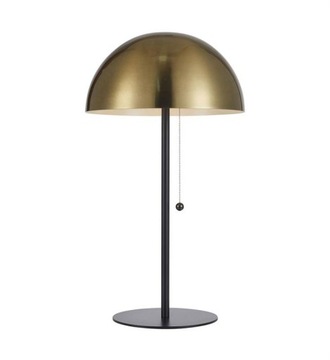 DOME Klasyczna mosiężna lampa stołowa do salonu