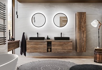 ZESTAW MEBLI ŁAZIENKOWYCH SANTA FE OAK 180 CM
