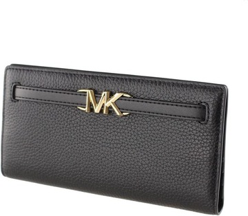 Michael Kors portfel skóra naturalna czarny kobieta