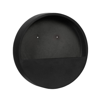 czarna wisząca doniczka na ścianę WALLY 50/10 cm