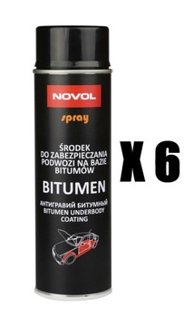 BITUMEN ŚRODEK DO ZABEZPIECZENIA PODWOZIA x6 spray