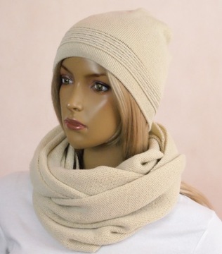 КОМПЛЕКТ ШАПКА без помпона+ЮБКА №45