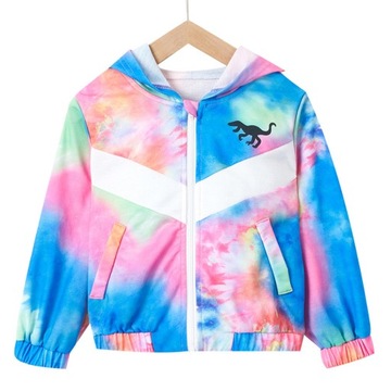 Dziewczynki Bluzy Zamek BLUZA Barwnik Krawatów G