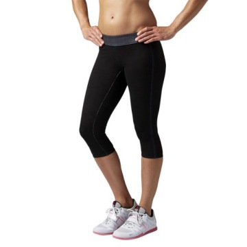 Леггинсы Reebok 3/4, шорты для тренировок, термофитнес-леггинсы для бега