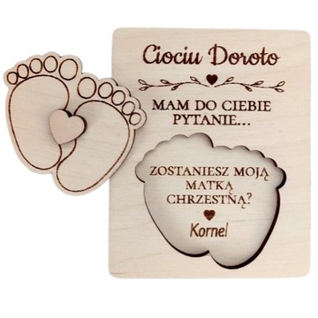 Czy zostaniesz moją chrzestną prośba pytanie