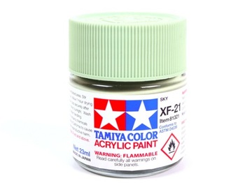 MODELARSKA FARBA AKRYLOWA ZIELONA MATOWA TAMIYA 23ml XF-21 SKY (MATT)