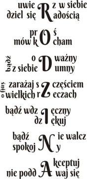 Napis na ścianę, naklejka - Rodzina - 120