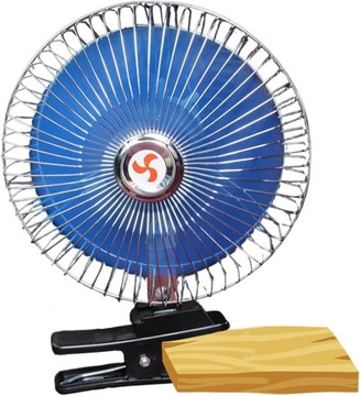 БОЛЬШОЙ АВТОМОБИЛЬНЫЙ ВЕНТИЛЯТОР ВРАЩАЮЩИЙСЯ С РЕГУЛИРОВКОЙ КОЛЕБАНИЯ 12 В и 24 В