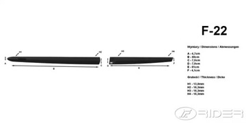 Mazda 2 2011-14 боковые молдинги