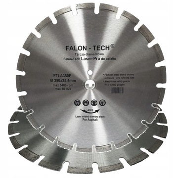 TARCZA DO ASFALTU DIAMENTOWA 350 x 25.4 Laser-PRO