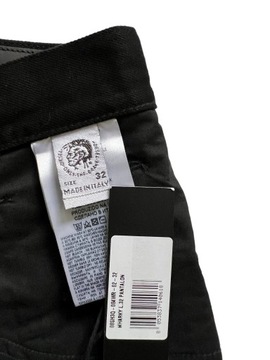 Джинсы мужские DIESEL черные с дырками, размер W32 L32