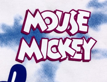 Bluza damska z kapturem DISNEY Myszka Mickey Miki r. 1X plus size krótka