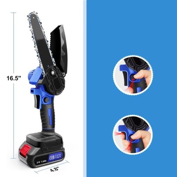 АККУМУЛЯТОРНАЯ ЦЕПНАЯ ПИЛА РУЧНАЯ ПИЛА ДЛЯ ВЕТОК ВЕТВОЧНАЯ ПИЛА 21V 2XAKU