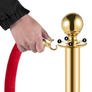 VIP-железнодорожный барьер 4 столба + 3 каната