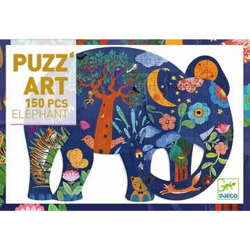 Puzzle artystyczne SŁOŃ 150 el. DJECO 6+