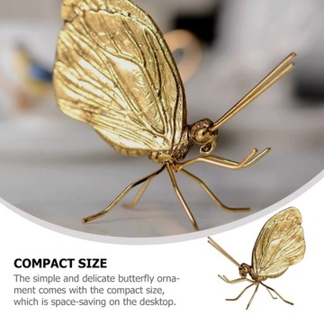 Латунная бабочка, винтажное украшение, латунь