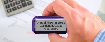 TRODAT 4912 ШТАМП ДЛЯ ДИЗАЙНА КОРПОРАТИВНОГО ЛИЧНОГО ОФИСА 6 СТРОК + ЛАСТИК