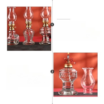 LAMPA NAFTOWA SZKLANA LATARNIA DOMOWA LAMPA NAFTOWA