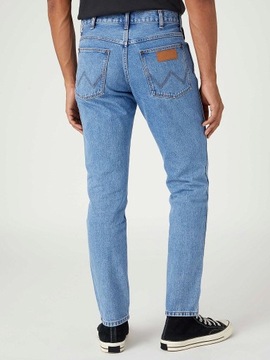Męskie spodnie jeansowe proste Wrangler RIVER W38 L34