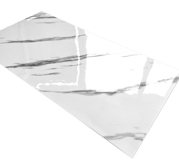 САМОКЛЕЯЩАЯСЯ НАСТЕННАЯ ПАНЕЛЬ БЕЛЫЙ МРАМОР ЛАМИНАТ ПВХ БЛЕСК LVT07 10