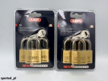 ABUS латунный навесной замок 3 x 719/40 Tripples S