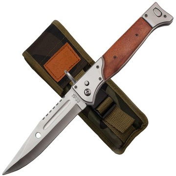 BAGNET NÓŻ SPRĘŻYNOWY AK47 34 CM N708 WOJSKOWY