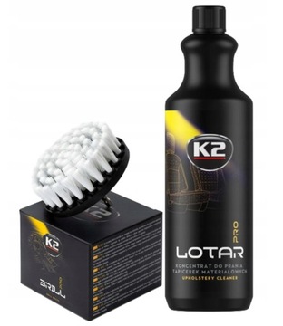 K2 LOTAR ЖИДКОСТЬ ДЛЯ МОЙКИ ОБИВКИ АВТОМОБИЛЯ ЩЕТКИ ДЛЯ ЧИСТКИ СИДЕНИЙ