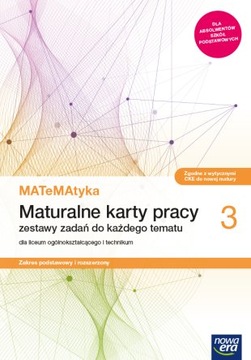 MATeMAtyka 3 karty pracy Z-P/R NE 2021