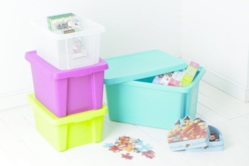 Контейнер Curver Essentials 26л с крышкой синий 225451...