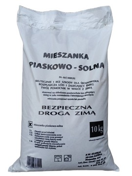 mieszanka piaskowo-solna 10 kg sól drogowa piasek