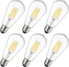 6x ŻARÓWKA LED FILAMENT 7W E27 2700K 806lm