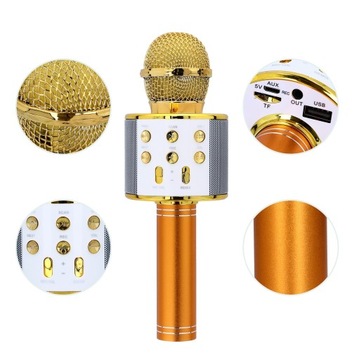 МИКРОФОН С КАРАОКЕ-ДИНАМИКОМ СЕРЕБРЯНЫЙ СЕРЕБРЯНЫЙ БЕСПРОВОДНОЙ