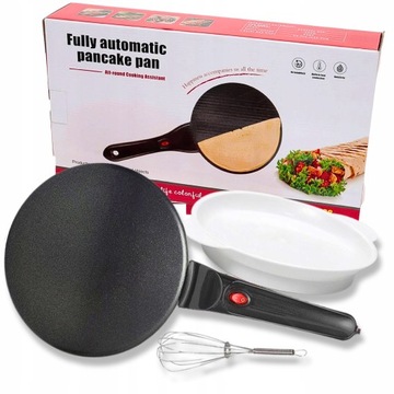 NALEŚNIKARKA ELEKTRYCZNA SZYBKA PATELNIA DO NALEŚNIKÓW BEZ UŻYCIA TŁUSZCZU