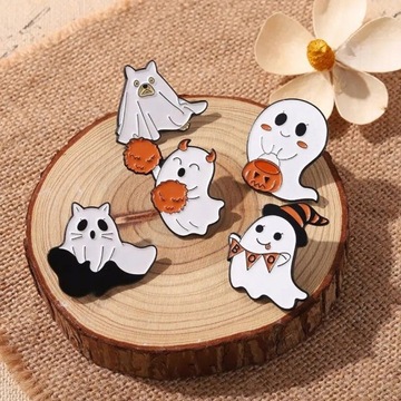 Halloween broszka Pin przypinka x5