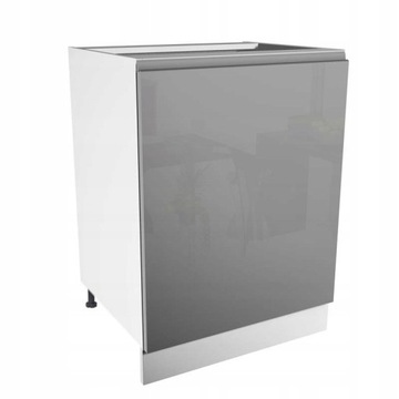 Szafka dolna ASPEN 2 D60-P PRAWA Szary Połysk Grey