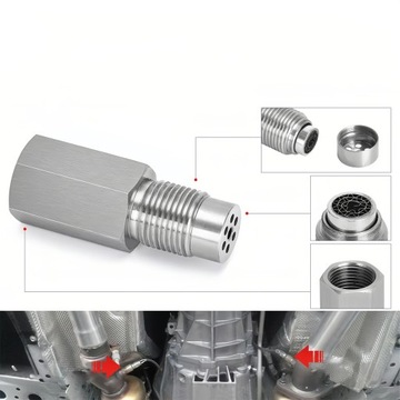 ПРЯМОЙ ЭМУЛЯТОР ЛЯМБДА-ЗОНДА Нержавеющая сталь с сетчатым фильтром EURO4 EURO5 EURO6