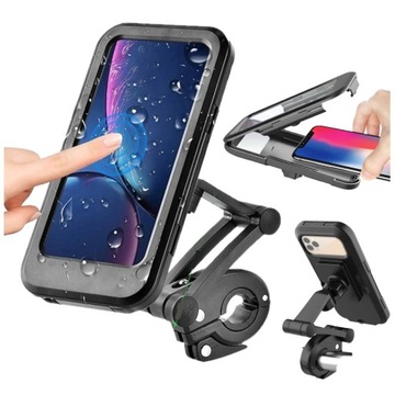 WODOODPORNY UCHWYT ROWEROWY MOTOCYKLOWY NA TELEFON