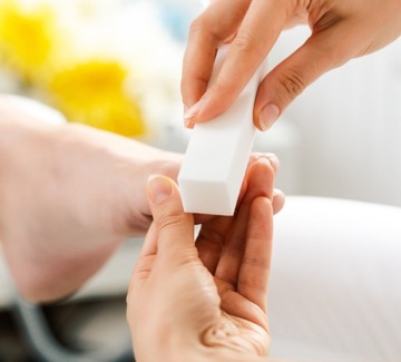 ПОЛИРОВАЛЬНЫЙ БЛОК ЛАК ДЛЯ НОГТЕЙ 100/100 БЕЛЫЙ